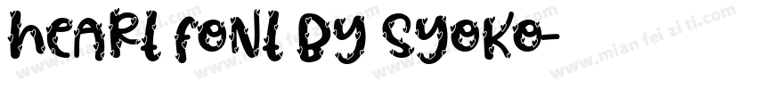 heart font by syoko字体转换